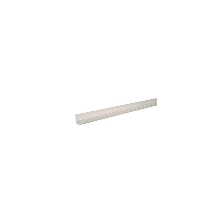 Gouttière PVC demi-ronde blanche type 16 - Longueur 4m