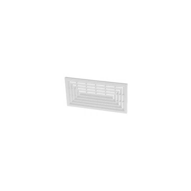Grille de ventilation carrelage/plancher blanche 100X200mm