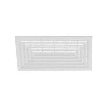 Grille de ventilation carrelage/plancher blanche 100X200mm