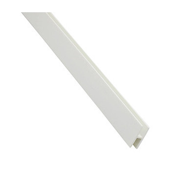 Profil H blanc en PVC épaisseur 6mm longueur 2,4m