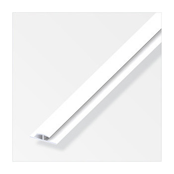 Profil de jonction H en PVC blanc 3.5X40X23mm longueur 2,05m
