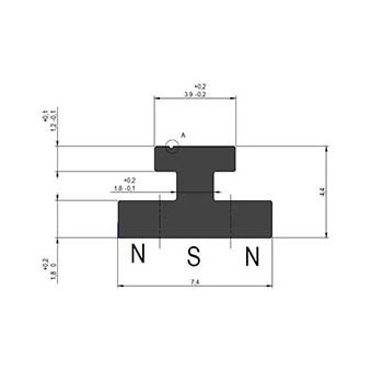 Joint magnétique noir NSN pour porte de douche - Le mètre