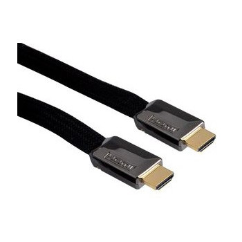 Cordon HDMI 1.3 embouts plats - Longueur 2m