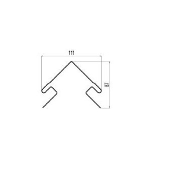 Profilé cornière extérieure PVC blanc - Longueur 4,20m
